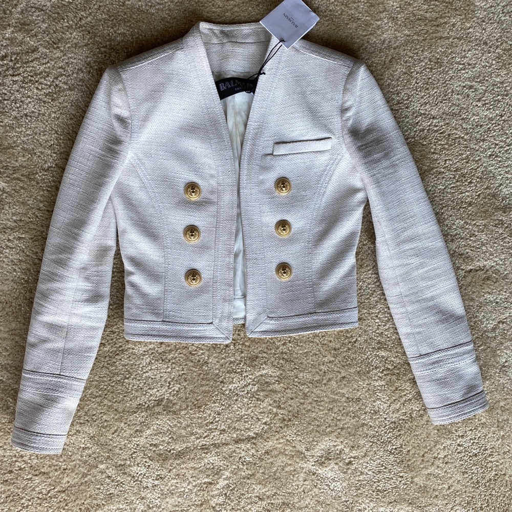 Balmain linen blazer 36 - Picture 1 of 7